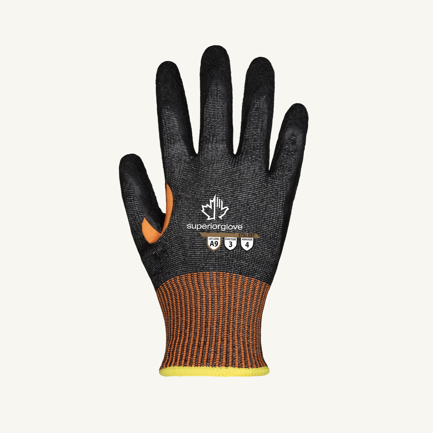 Superior Glove® TenActiv™ STXLXRT Latex Coated A9 Cut Gloves 